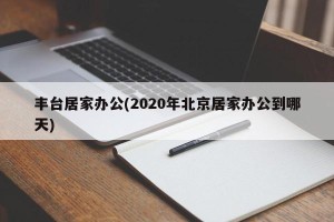 丰台居家办公(2020年北京居家办公到哪天)