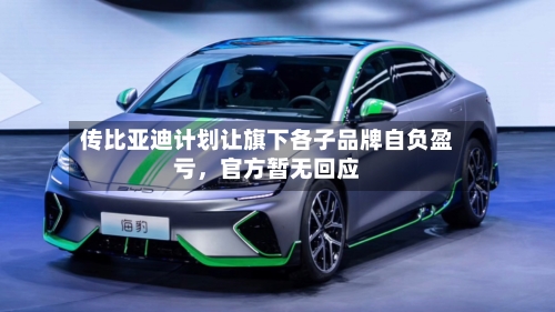 传比亚迪计划让旗下各子品牌自负盈亏,官方暂无回应