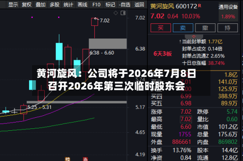 黄河旋风:公司将于2026年7月8日召开2026年第三次临时股东会